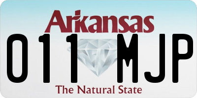 AR license plate 011MJP