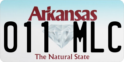AR license plate 011MLC