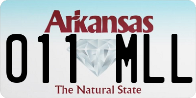 AR license plate 011MLL