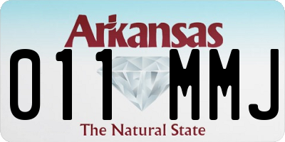 AR license plate 011MMJ