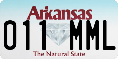 AR license plate 011MML