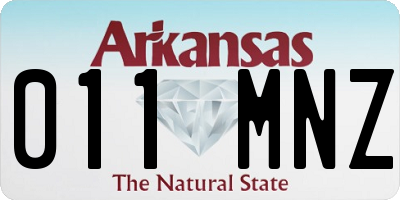 AR license plate 011MNZ