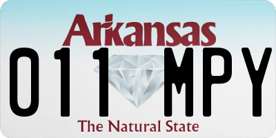 AR license plate 011MPY