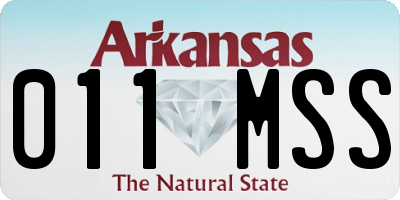 AR license plate 011MSS
