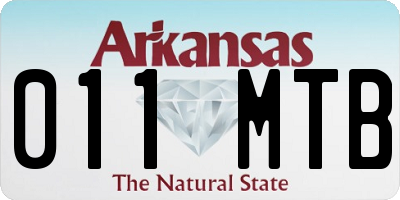 AR license plate 011MTB