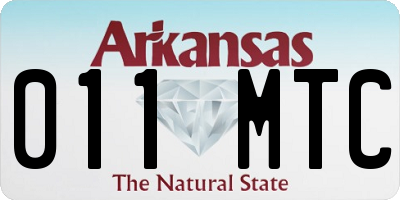 AR license plate 011MTC