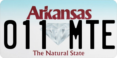 AR license plate 011MTE