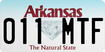 AR license plate 011MTF