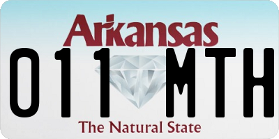 AR license plate 011MTH