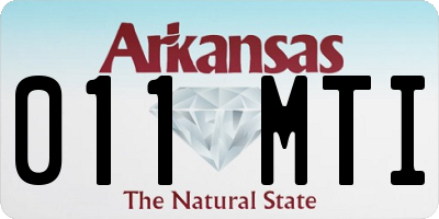AR license plate 011MTI