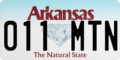 AR license plate 011MTN