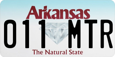 AR license plate 011MTR