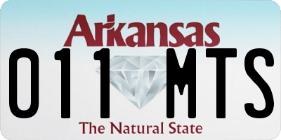 AR license plate 011MTS