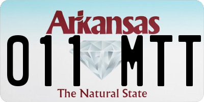 AR license plate 011MTT