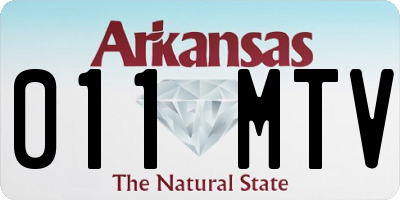 AR license plate 011MTV