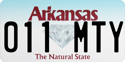 AR license plate 011MTY