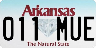 AR license plate 011MUE