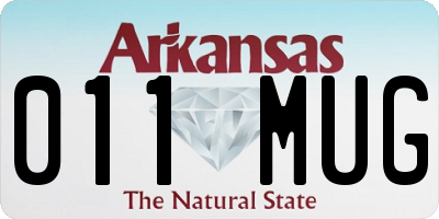 AR license plate 011MUG