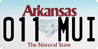 AR license plate 011MUI