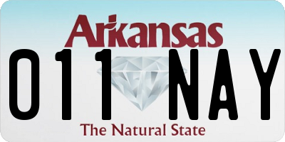 AR license plate 011NAY