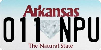 AR license plate 011NPU