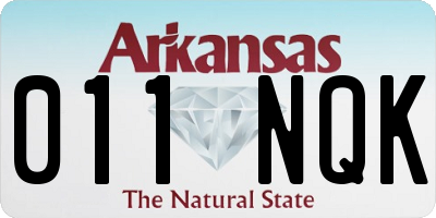 AR license plate 011NQK