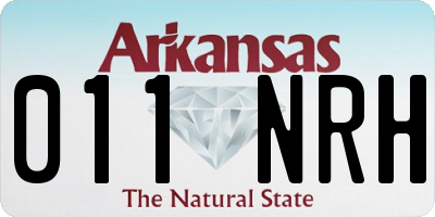 AR license plate 011NRH