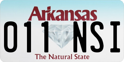AR license plate 011NSI
