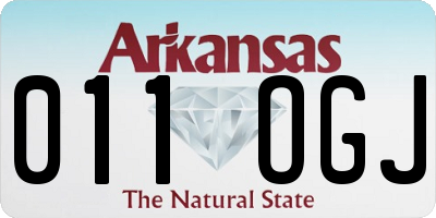 AR license plate 011OGJ