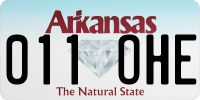 AR license plate 011OHE