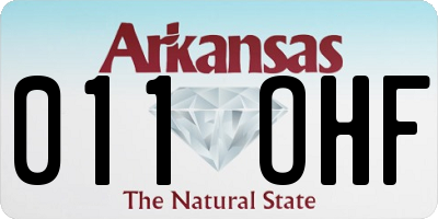 AR license plate 011OHF