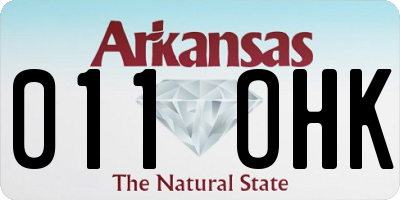 AR license plate 011OHK