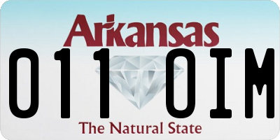AR license plate 011OIM