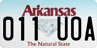 AR license plate 011UOA