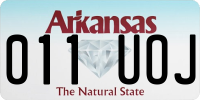 AR license plate 011UOJ