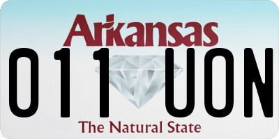 AR license plate 011UON
