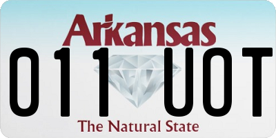 AR license plate 011UOT
