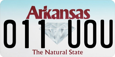AR license plate 011UOU