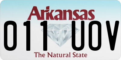 AR license plate 011UOV