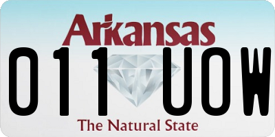AR license plate 011UOW