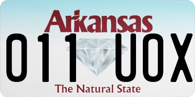 AR license plate 011UOX