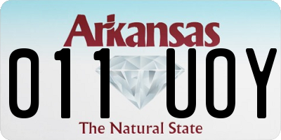 AR license plate 011UOY