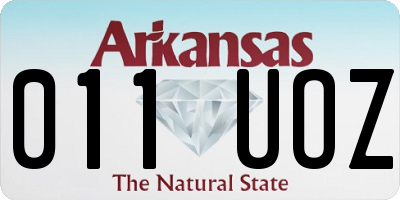 AR license plate 011UOZ