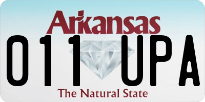AR license plate 011UPA