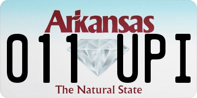 AR license plate 011UPI