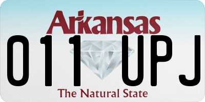 AR license plate 011UPJ