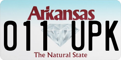 AR license plate 011UPK