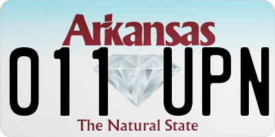 AR license plate 011UPN