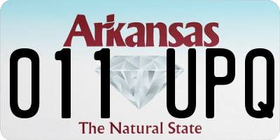 AR license plate 011UPQ