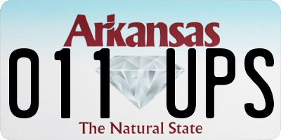 AR license plate 011UPS
